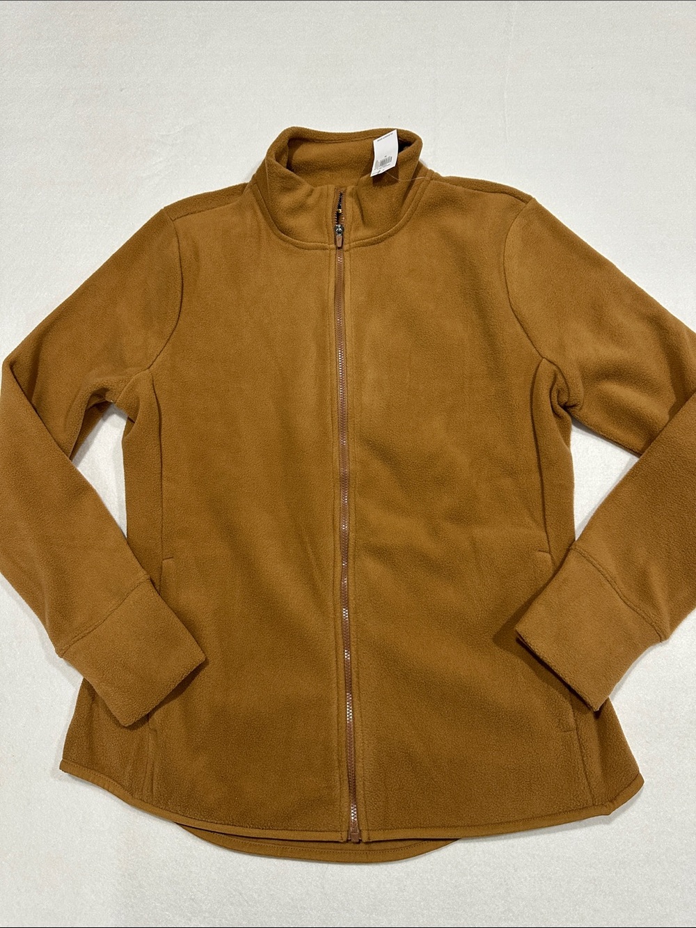 NWT Old Navy Women's Full-Zip Fleece Jacket in Camel, Size M